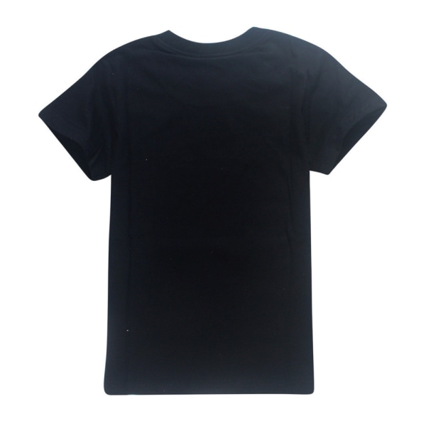 Barn Taylor Swift T-shirt print Kortärmad T-shirt Toppar Swiftie Fans Konsertpresenter Svart Black 150 cm
