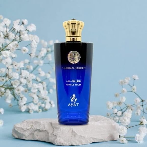 Arabian Garden LILA TULIP Parfym 100 ml Inspirerad Arabian Garden – Oriental EDP Tillverkad i Dubai – Rosblommig doft, jasmin