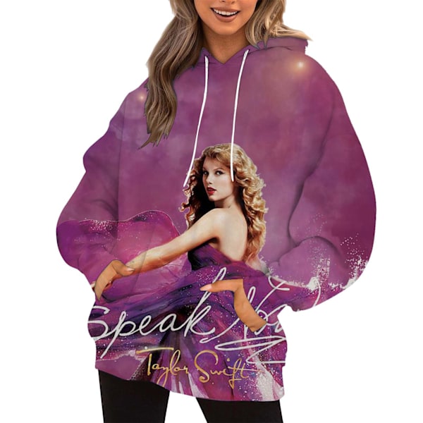 Taylor Swift-sanger Taylor Swift-utstyr 3D-printet hettegenser trendy for både menn og kvinner 3XL