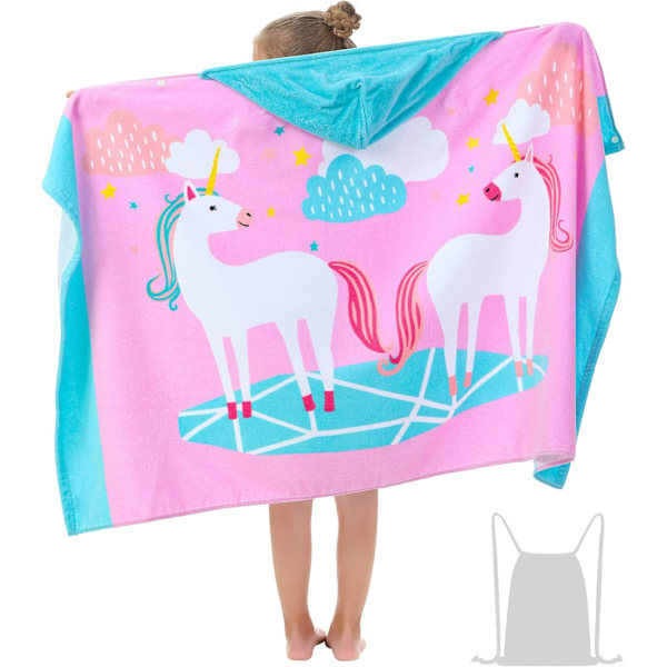 Super Soft Absorbent Kids Hooded Bath Towel