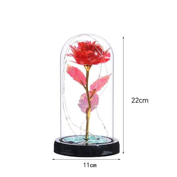 Evighed i glas led shine rose Valentinsdag send kæreste atmosfære arrangement lampe skrivebord placeret stearinlys ornamenter