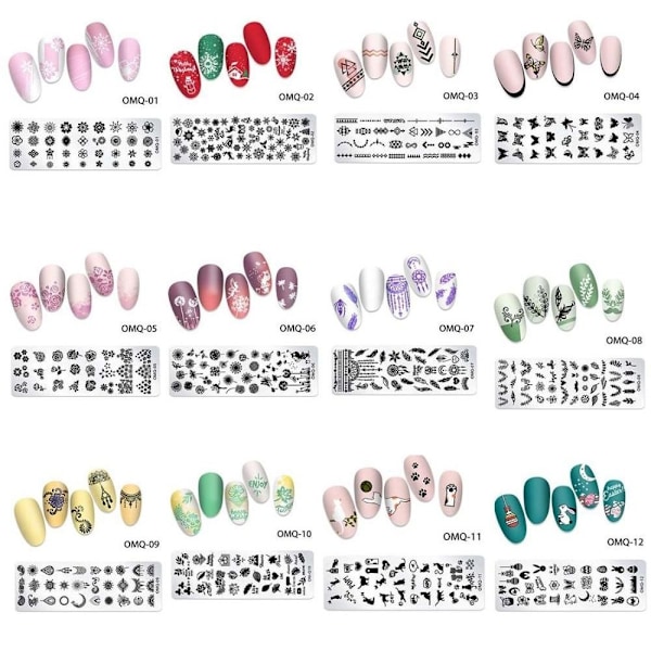 Nail Stamping Plates Template Stencil Image Stencil