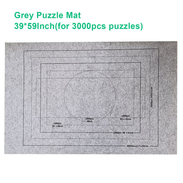 Professional puzzle mat, rollable felt mat for storing puzzles, eco-friendly material for up to