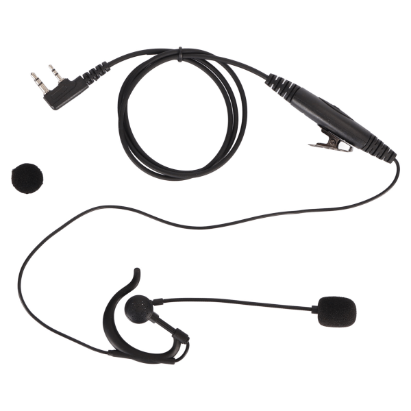 Walkie Talkie Headset med Mic Stick Advanced PTT Mikrofon K Head Universal Ersättning för Baofeng