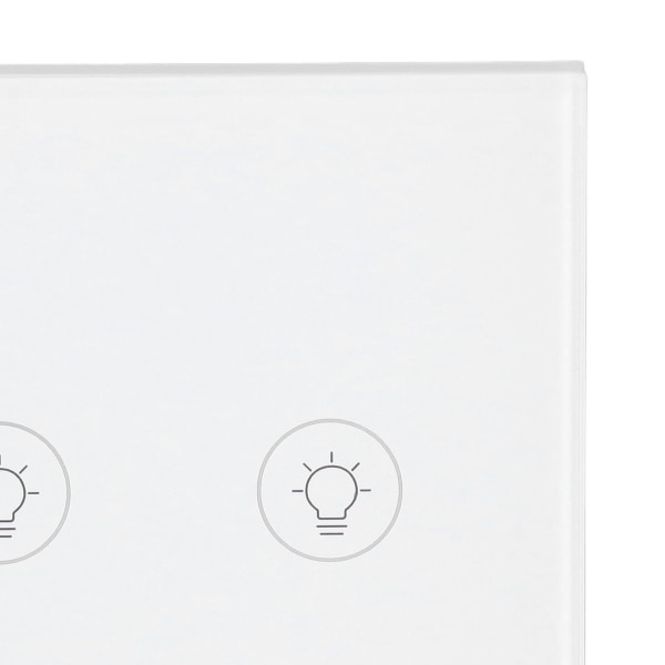 Wall Touch Light Switch Timing Funktion Härdat glas Dimmer Smart APP kontrollljusbrytare för Zigbee 90‑250V