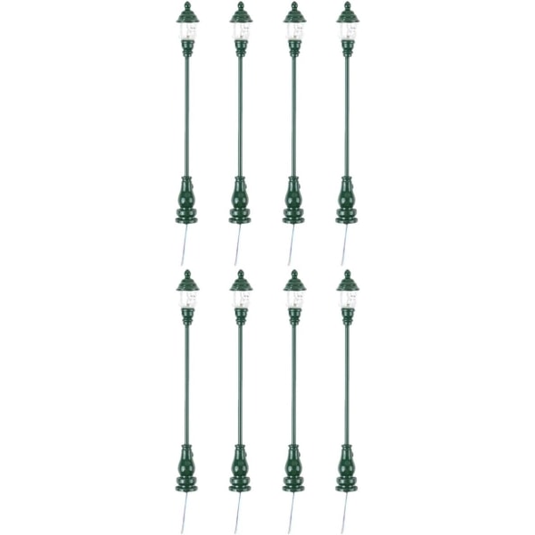 st Modell Trädgårdsbelysning Fairy Lamp Tåg Järnvägståg Lampor Pole Lamp Pole By Dollhouse Gatubelysning Modeller Micro Landscape Light
