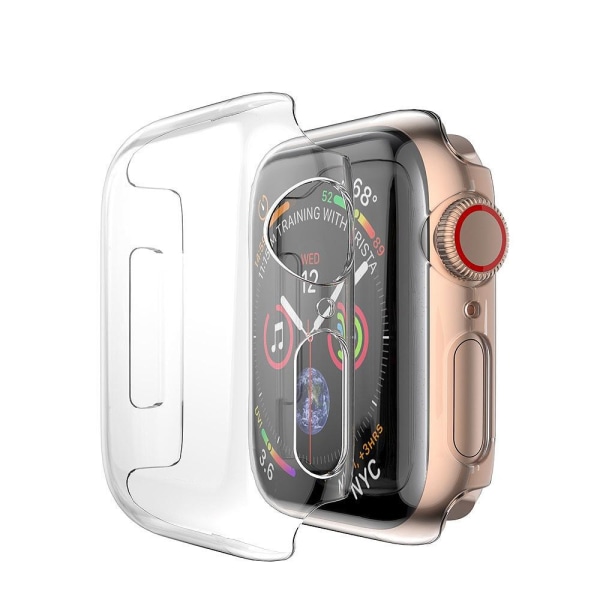 2-pack Apple Watch 38/40/42/44 mm - Full Cover Shell Skärmskydd Transparent 42mm Transparent Transparent 42mm