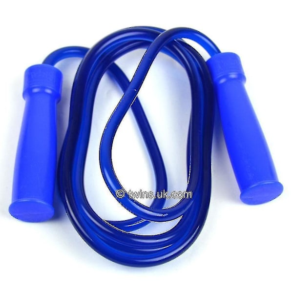 Blue heavy rubber layer jump rope