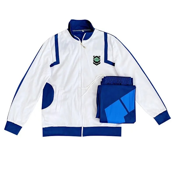 Blue Lock Anime Cosplay Kostyme Reo Nagi Bachira Isagi Chigiri Sportswear med full glidelås Treningsdress Genser Hoodie Daglig Bruk bare jakke only jacket M