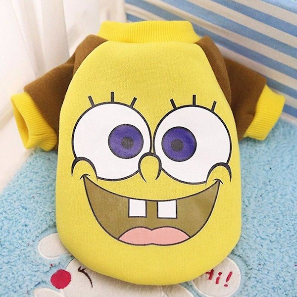 Mode husdjur katt kostym sommar katt väst huvtröja mysiga mascoats gotos kläder Hoodie-spongebob Hoodie-spongebob Xl