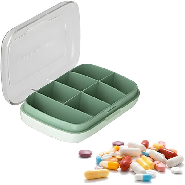 Portable Pill Box, 7 Days Daily Pill Organizers, 7 C Pill Box