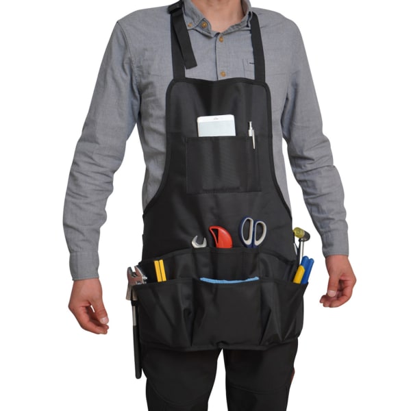 Oxford Cloth Heavy Duty Work Apron with Multiple Pockets Adjustable Tool Gift for Woodworkers
