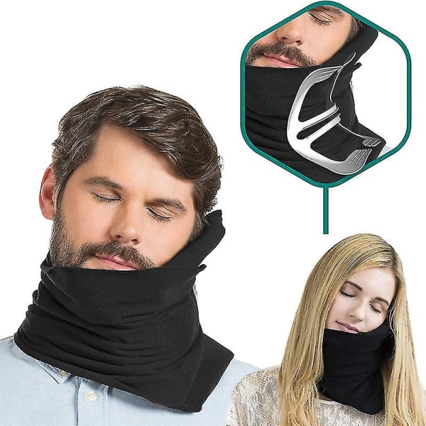 Travel pillow Nap Neck pillow Neck pillow Head support Black