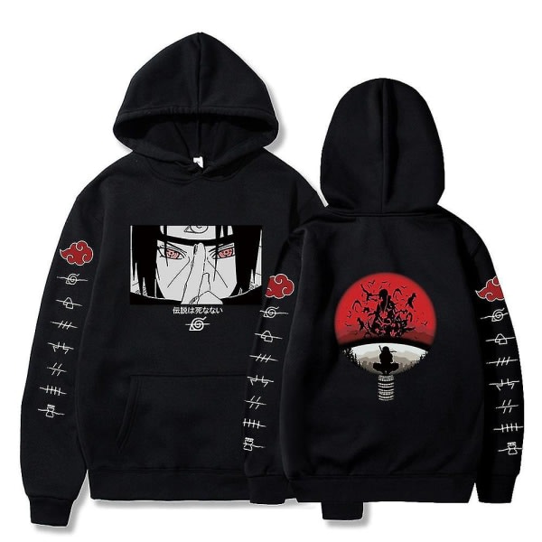 Naruto Uchiha Itachi print unisex toppar Casual vinter hoodie dam