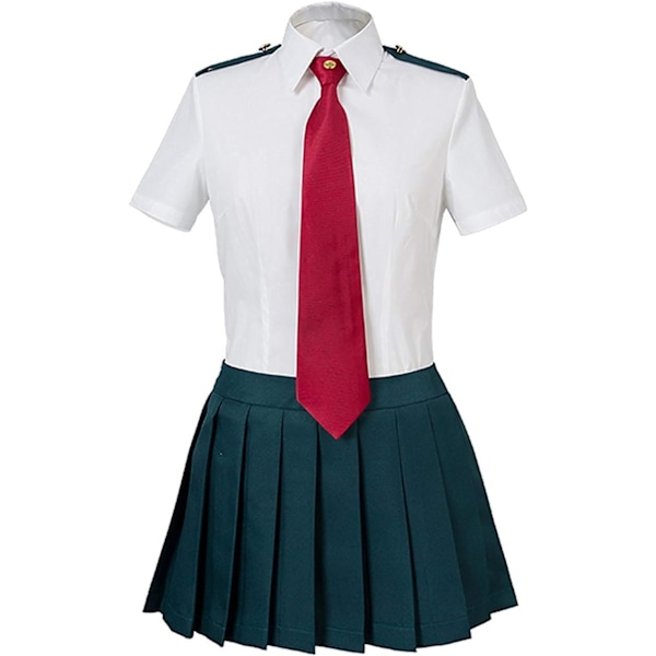 Cosplay My Hero MHA Ochaco Uraraka Cosplay-asu Ochaco Tsuyu Blazer-puku Kouluasu Unisex Aikuinen XX-Large