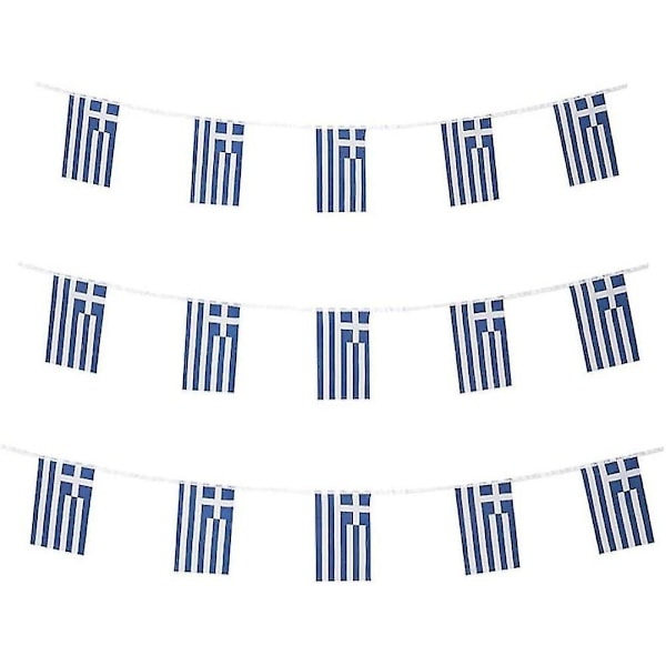 Greek Flags Greek Small Strings Mini Flag Pennant Banners Decorations - Greece -