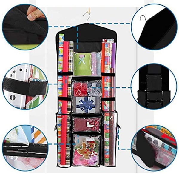 Over The Door Oppbevaring Organizer Henge Garderobe Hylle Bag Oxford