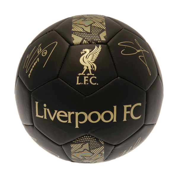 Liverpool FC Phantom Signature Football Svart/Guld Svart/Guld Black/Gold 5