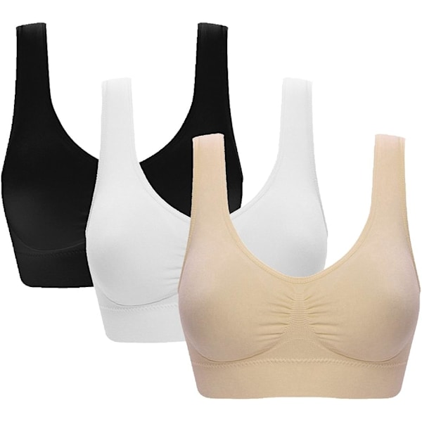 Women's seamless comfortable sports bra with removable pads