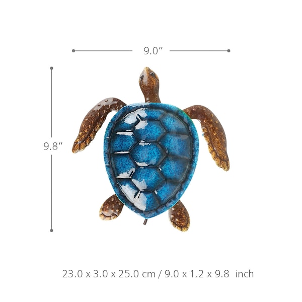 Blåfarget liten skilpadde Veggskap Myk interiør