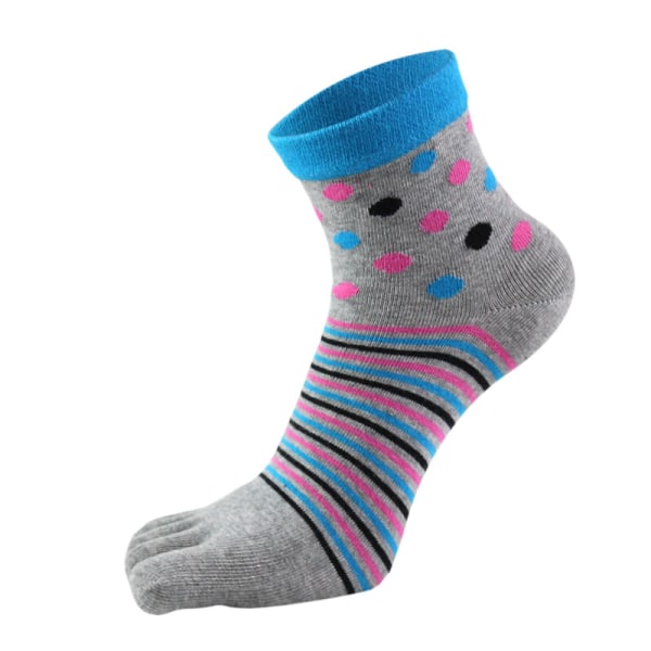 Women's toe socks 5 fingers cotton wicking Athletic 6-pack