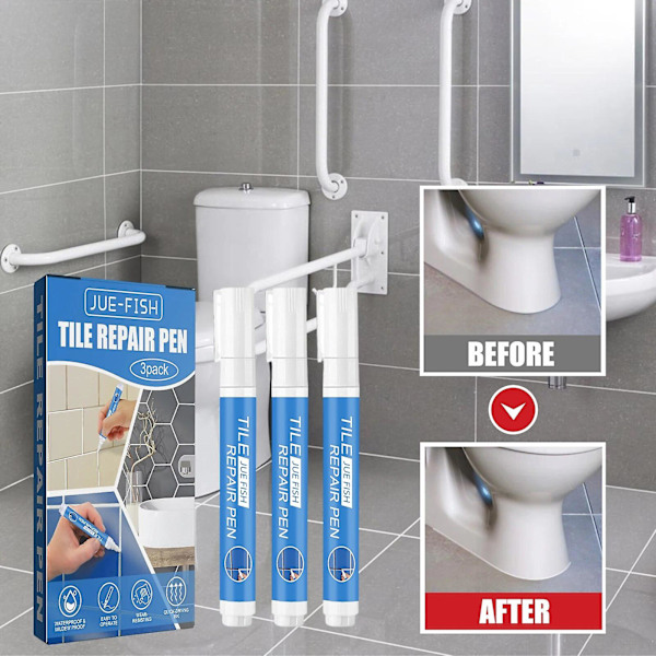 White Tile Marker Grout Pen Mold Proof Filler Cleaner Wall Seam Stain Remover Wall Porcelain Bathroom Tile Gap Repair Agent Tangrui