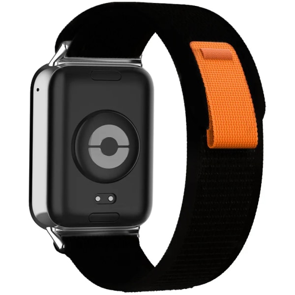 Nylonreim for Xiaomi Redmi Watch 4 Justerbar Elastisk Armbåndsrem for iWatch Mi Band 8 Pro Band Tilbehør svart svart black For Redmi Watch 4