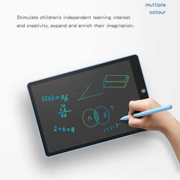 8,5/10/16/Tums LCD-kirjoituslevy Piirustuslauta Lasten Graffiti-luonnostelutyökalu Leikkikalut Käsin kirjoitettava Liitutaulu Magic Draw -levy Leikkikalulahja 8.5-C-BLUE