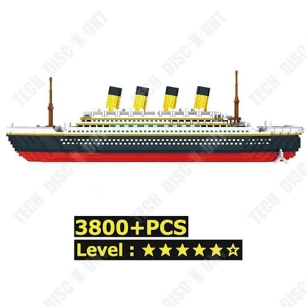 TD® Mallilaiva Risteilyalus Rakennuspalikka Suuri Titanic-sarja 3800 Kpl Mini Palikka Lelut DIY 3D Palapeli Lapset Opetuslelu