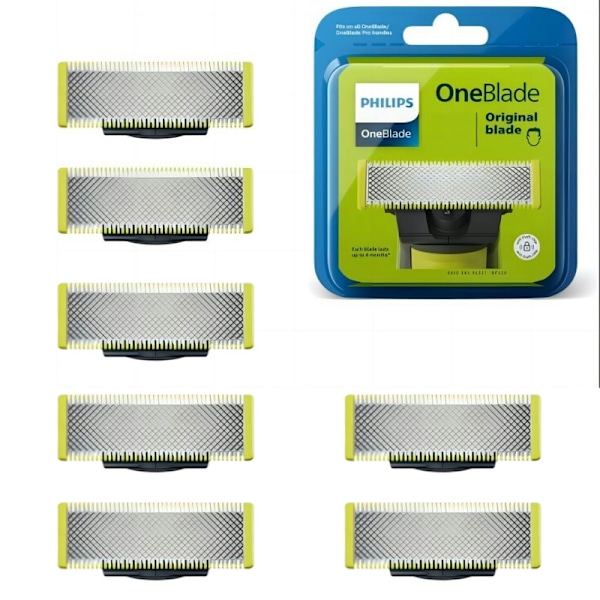 Philips Original stainless steel replacement blades compatible electric shavers (model QP250/50)+