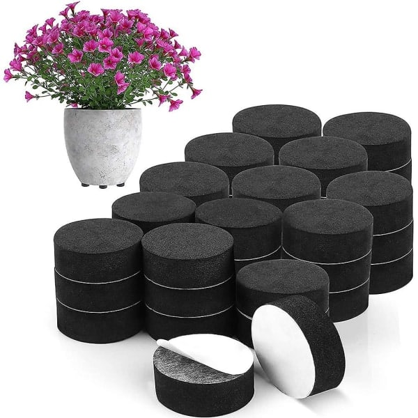 60 Pcs Pot Feet Natural Flower Pot Feet Garden Pot Feet Outdoor Invisible Plant Pot Risers Pad