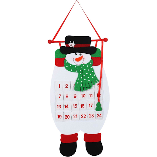 Christmas Calendar for Kids Countdown Santa Reusable