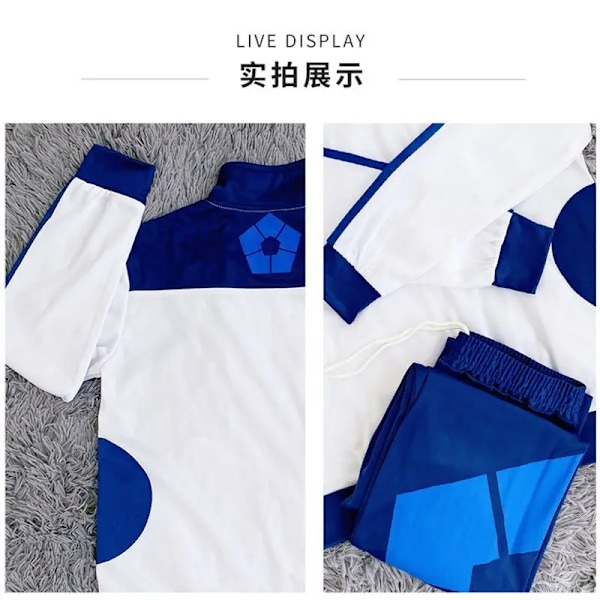 Blue Lock Anime Cosplay Kostyme Reo Nagi Bachira Isagi Chigiri Sportswear med full glidelås Treningsdress Genser Hoodie Daglig Bruk bare bukser only pants XXXL