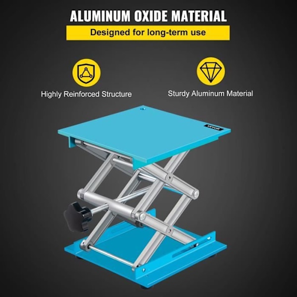 Laboratorio nostopöytä - VEVOR - 8X8\" alumiininen laboratorio nostopöytä