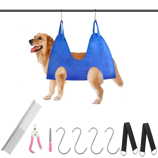 small and medium sized cat and dog hammocks pet claw trimming - Perfet blue