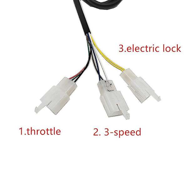 Elektrisk cykel/scooter/trehjulet cykel 3-trins fremad/bak/accelerator pedal 12v/24v/36v/48v/64v/72v/96v-yujia-YuJia