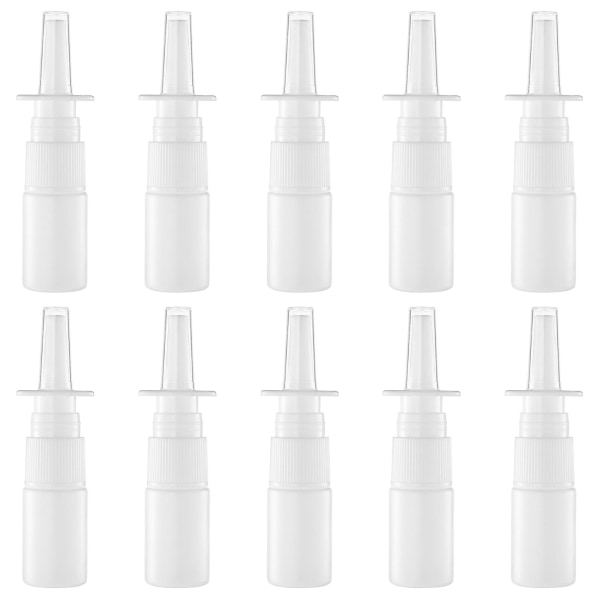 20 st Nässprayflaskor Dimsprayflaskor Resestorlek Tomma sprutor Plastsprayflaskor (10ml)(Vit)