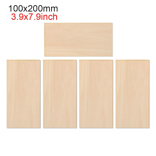 5pcs Aircraft Toys Basswood Board 100X200MM 100x200mm