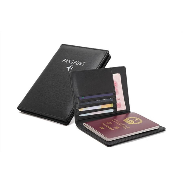 RFID reseplånbok i tre färger Svart Black one size