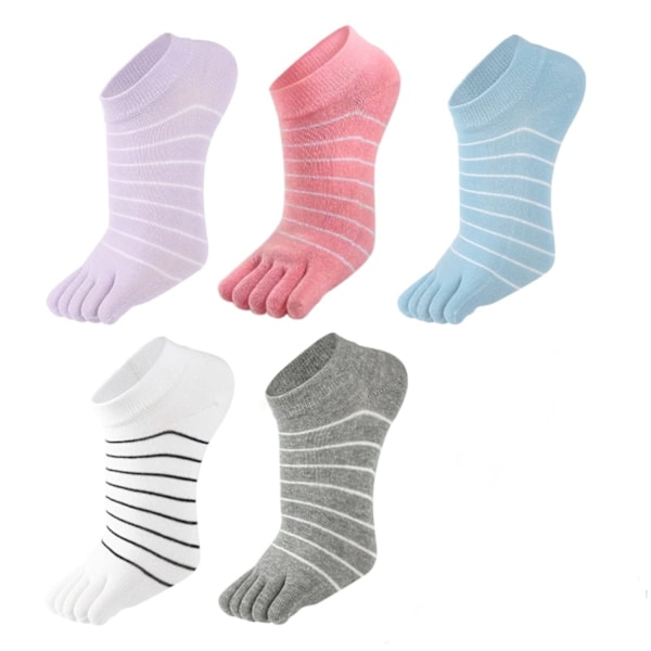 Toe socks, 5-pack women's socks for running, toe socks for sports walks