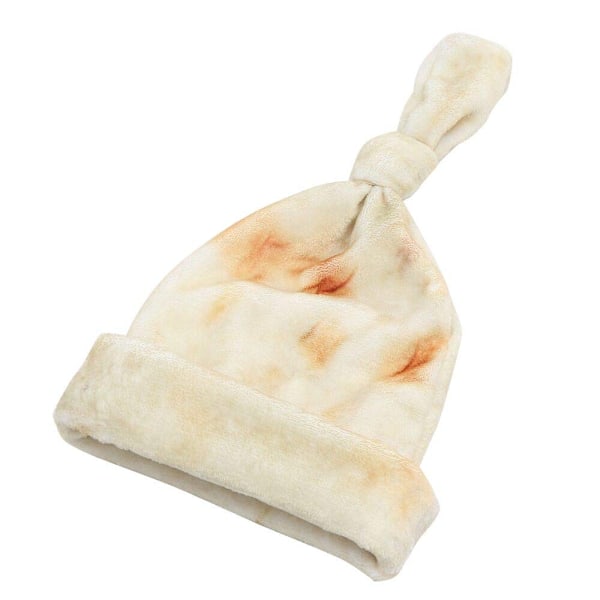 Burrito Swaddle Filt Flanell baby duschfilt med hatt Pizza