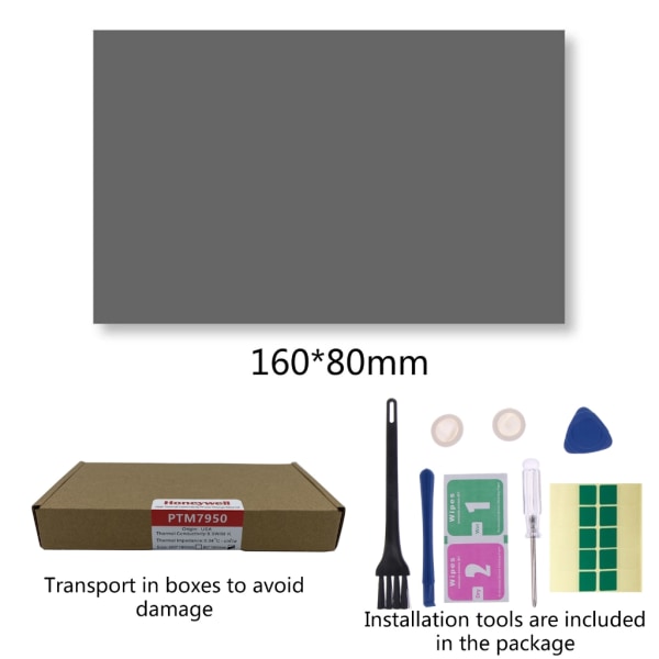 Thermal Pad Honeywell- PTM7950 Phase Change Silicone Pad Material Portable CPU GPU Silicone Grease Pad