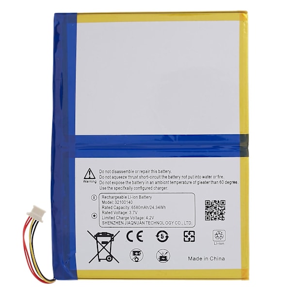 For Blackview Tab 8 3.80V 6580mAh Li-ion Battery Assembly Part (Code: 32100140)