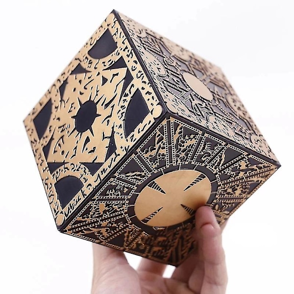 1:1 Hellraiser Cube Puzzle Box Bevægelig Lament Terror Film Serie Puzzle Box Cube Fuld Funktionel Pinhead Prop Model Figur Legetøj