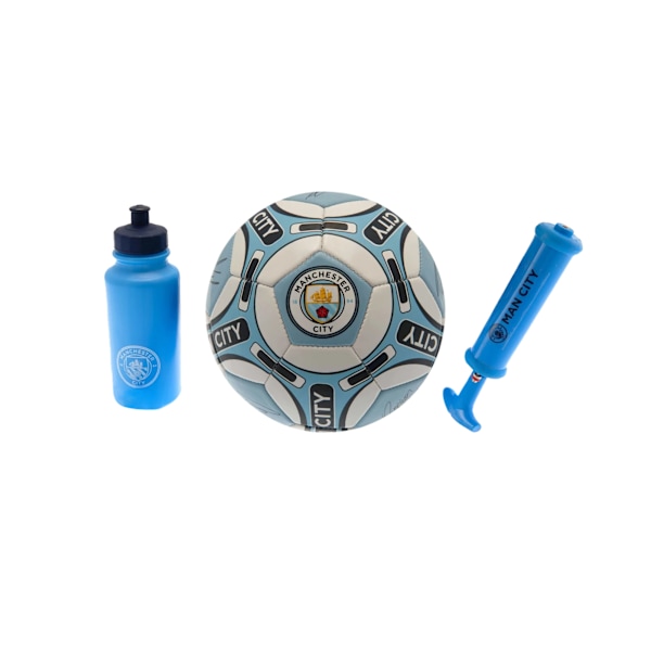 Manchester City FC Signature Fotballsett En Størrelse Himmelblå/Hvit Himmelblå/Hvit Sky Blue/White One Size