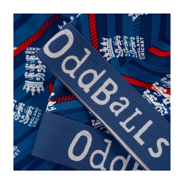 OddBalls Dame/Dame ODI-inspirert England Cricket Bralette XL Blå/Hvit Blue/White XL