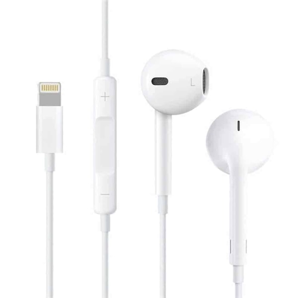 Kuulokkeet Earpods iPhonelle äänenvoimakkuuden säätimellä - Vi Flat head