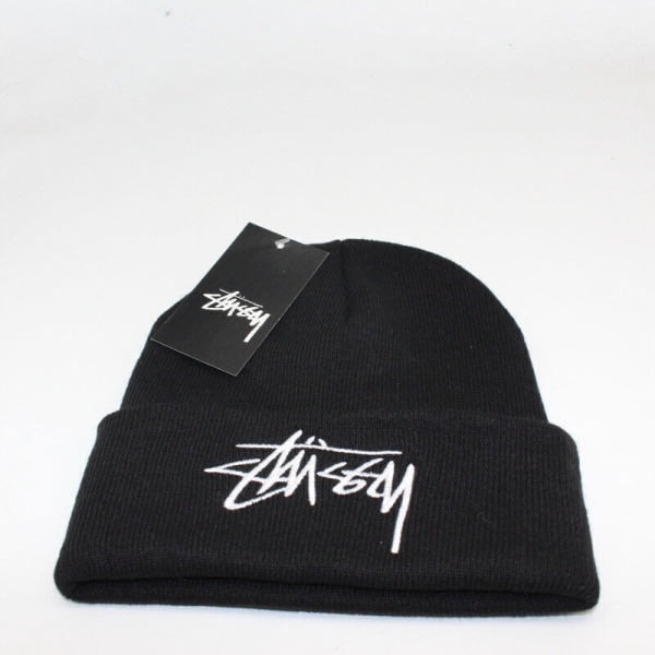 Vinter Stussy Basic Beanie med Manschetter Ny Design Dame & Herre - Grå Gray