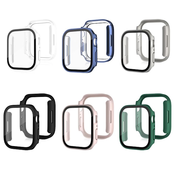 6-pak med etui for Apple Watch SE (2. generasjon) Series 6/SE/5/4 44 mm 6-pak 1 6-Pack 1 44mm