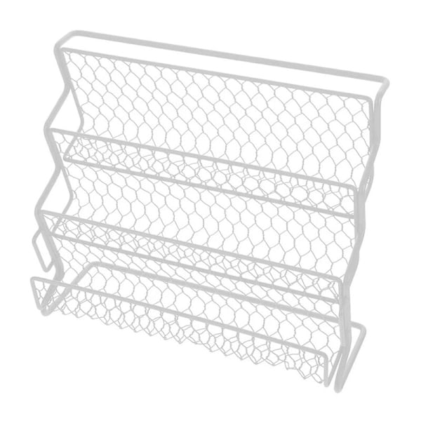 rack series desk storage rack spice shelves tiered structure rack storage basket white